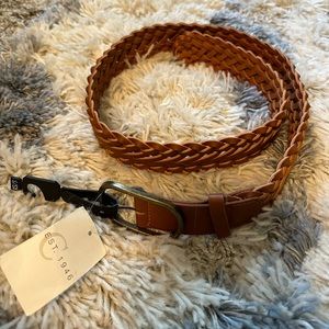 EST. 1946 Size XS/S Brown and Gold Braided Belt